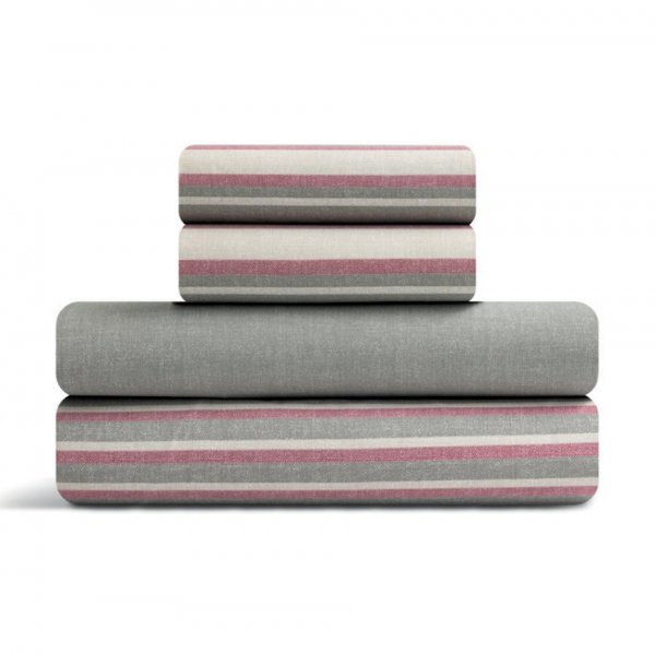 Σετ Σεντόνια Γίγας Madison Dusty Pink Lino Home