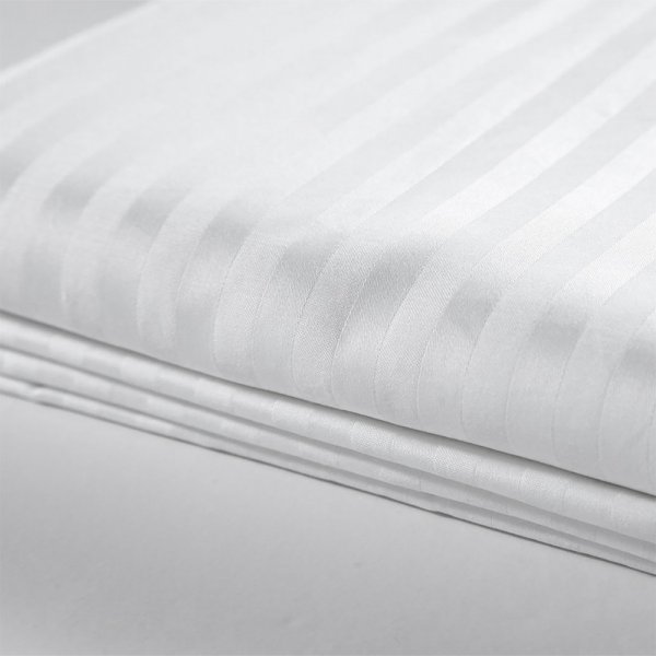 Ξενοδοχειακή Μαξιλαροθήκη (50x70) Oxford Barri White Lino Home