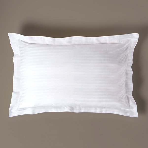 Ξενοδοχειακή Μαξιλαροθήκη (50x70) Oxford Barri White Lino Home