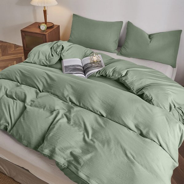 Παπλωματοθήκη Υπέρδιπλη Moderna Petrol Lino Home