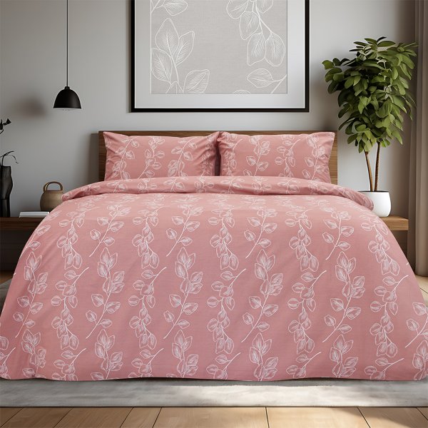 Σετ Παπλωματοθήκη Μονή Dejar Ροζ Lino Home