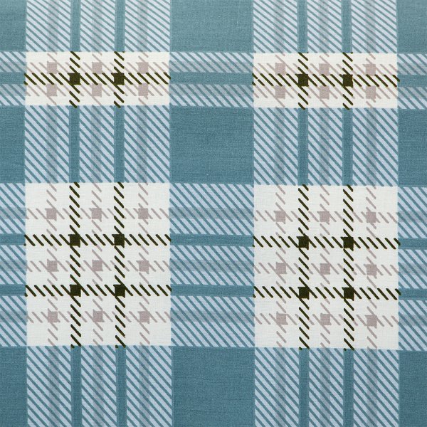 Σετ Παπλωματοθήκη Υπέρδιπλη Panier Μπλε Lino Home