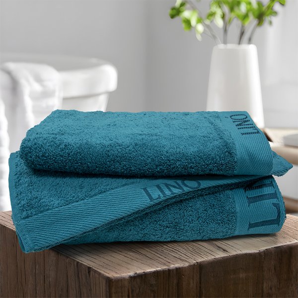 Πετσέτα Προσώπου Brandy Petrol Lino Home
