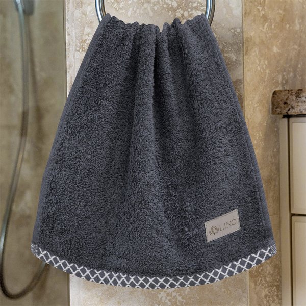 Πετσέτα Χεριών Marley Ανθρακί Lino Home