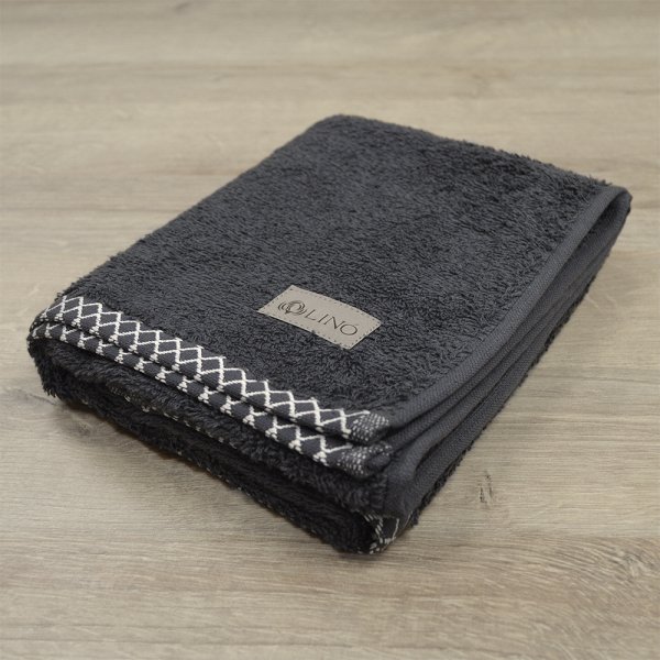 Πετσέτα Προσώπου Marley Ανθρακί Lino Home