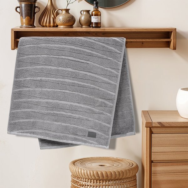 Πετσέτα Προσώπου Loomline Γκρι Lino Home