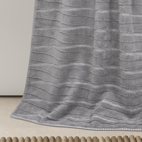 Πετσέτα Σώματος Loomline Γκρι Lino Home