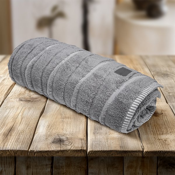 Πετσέτα Σώματος Loomline Γκρι Lino Home
