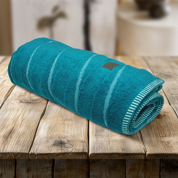Πετσέτα Σώματος Loomline Πετρόλ Lino Home