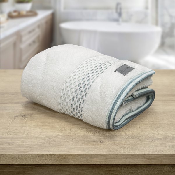 Πετσέτα Προσώπου Igalo Λευκό/Μέντα Lino Home