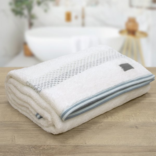 Πετσέτα Σώματος Igalo Λευκό/Μέντα Lino Home