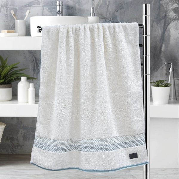 Πετσέτα Σώματος Igalo Λευκό/Μέντα Lino Home