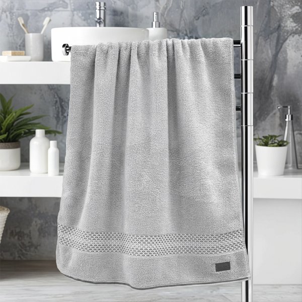 Πετσέτα Σώματος Igalo Ασημί Lino Home