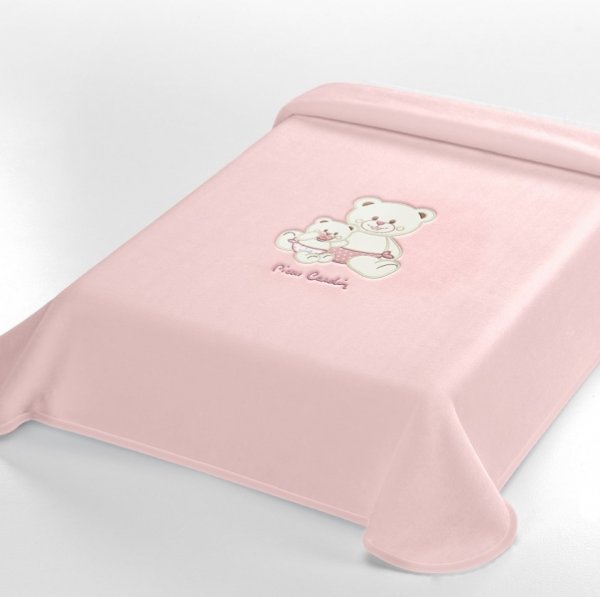 Κουβέρτα Βελουτέ Κούνιας 560 Pink Pierre Cardin