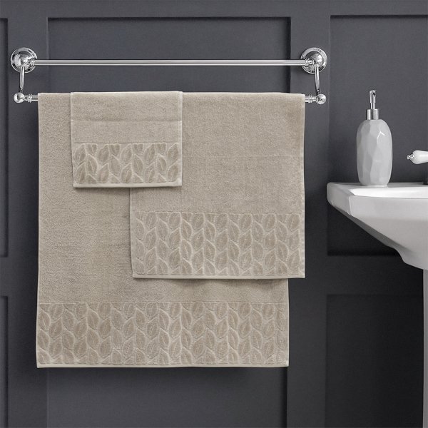 Σετ Πετσέτες Μπάνιου (3τμχ) Cappa Cream Lino Home