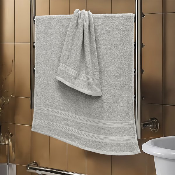 Σετ Πετσέτες Μπάνιου (2τμχ) Marea Lgrey Lino Home