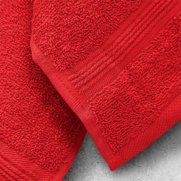 Σετ Πετσέτες Μπάνιου (2τμχ) Marea Red Lino Home