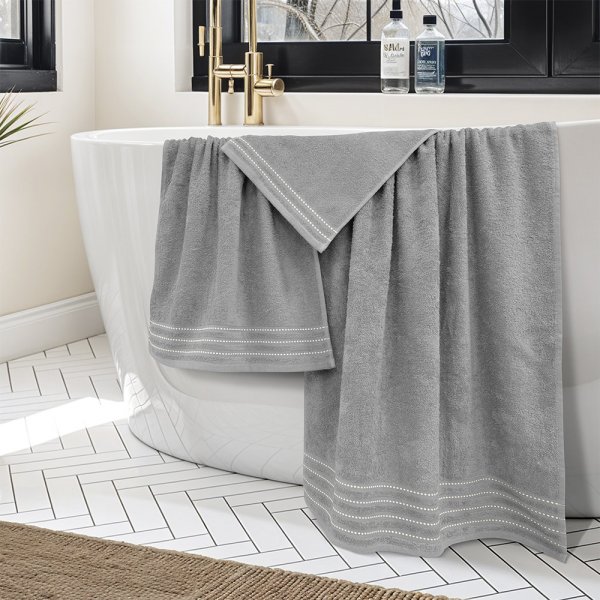 Σετ Πετσέτες Μπάνιου (3τμχ) Veluva Μόκα Lino Home