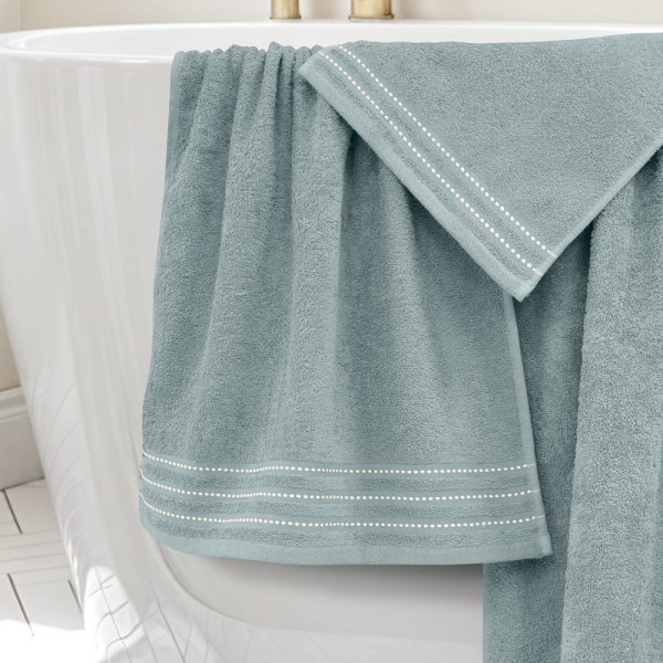 Σετ Πετσέτες Μπάνιου (3τμχ) Veluva Μέντα Lino Home