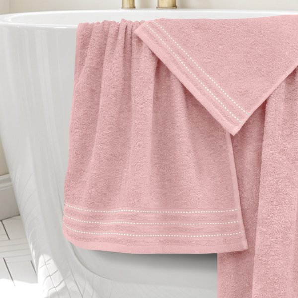 Σετ Πετσέτες Μπάνιου (3τμχ) Veluva Κοραλί Lino Home