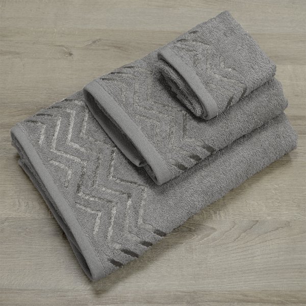 Σετ Πετσέτες Μπάνιου (3τμχ) Wavie Μόκα Lino Home