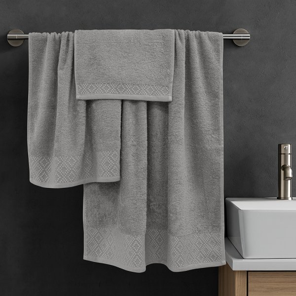 Σετ Πετσέτες Μπάνιου (3τμχ) Serapha Μόκα Lino Home