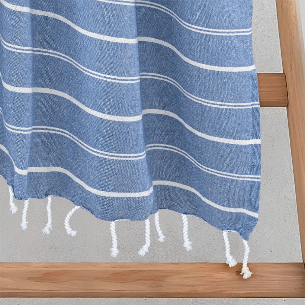 Πετσέτα/Παρεό Veliu Γαλάζιο Lino Home