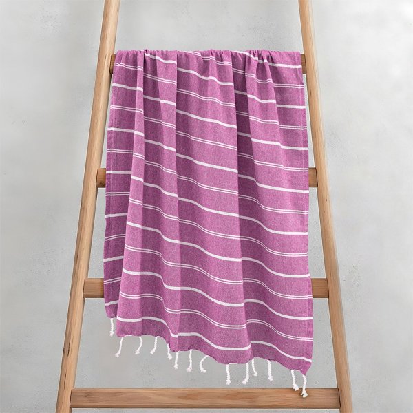 Πετσέτα/Παρεό Veliu Λιλά Lino Home
