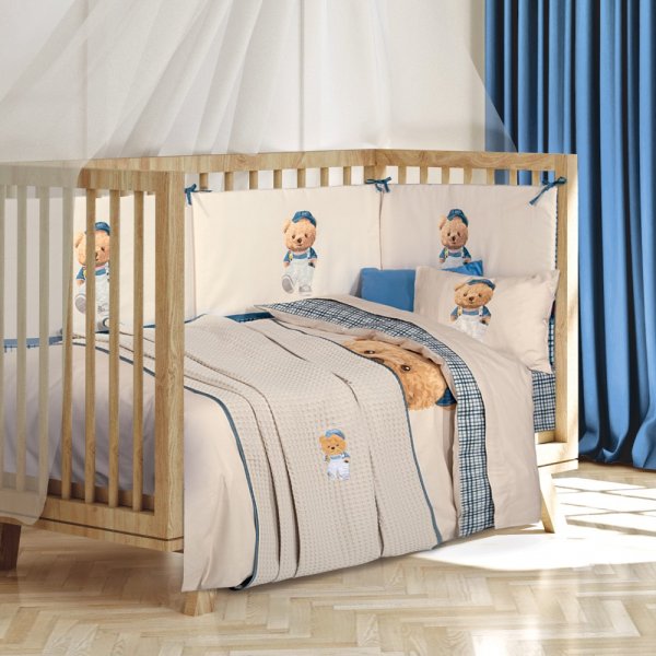 Κουβέρτα Πικέ Λίκνου 8842 Greenwich Polo Club