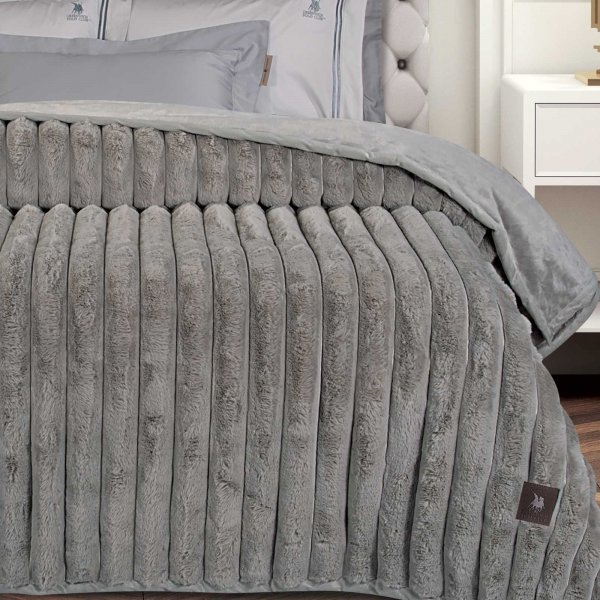 Κουβέρτα Faux Fur Fleece Υπέρδιπλη 3831 Greenwich Polo Club