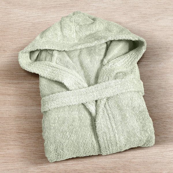 Μπουρνούζι Με Κουκούλα Erasia Mint Lino Home