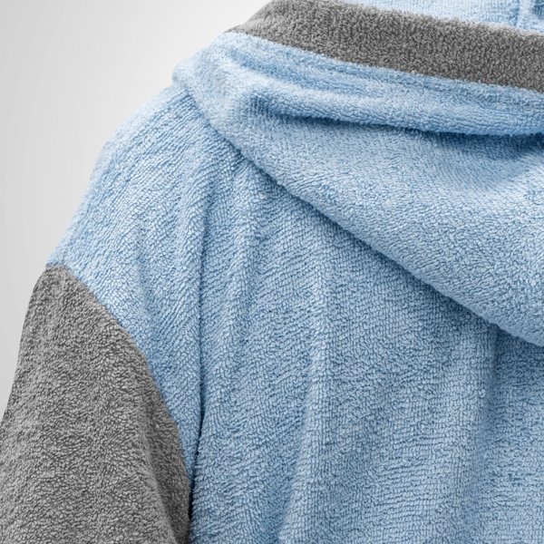 Μπουρνούζι Με Κουκούλα Revel Γαλάζιο Lino Home