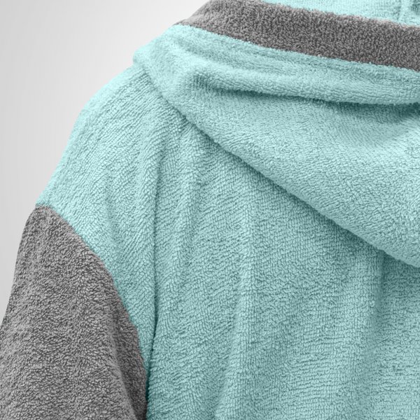 Μπουρνούζι Με Κουκούλα Revel Μέντα Lino Home