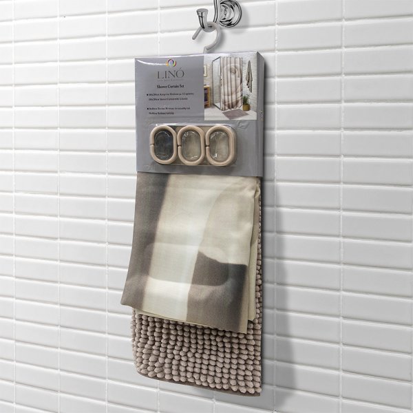 Κουρτίνα Μπάνιου (180x200) Rozzi Lino Home