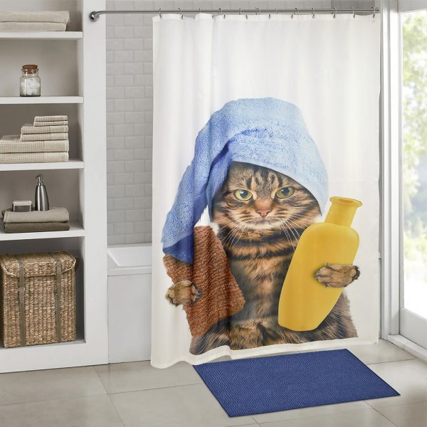 Κουρτίνα Μπάνιου (180x200) Gatto Lino Home
