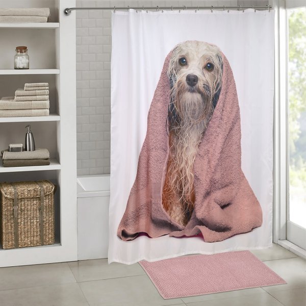 Κουρτίνα Μπάνιου (180x200) Dogga Lino Home