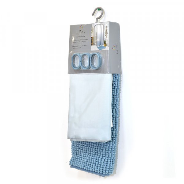 Κουρτίνα Μπάνιου (180x200) Nombre Sky Lino Home