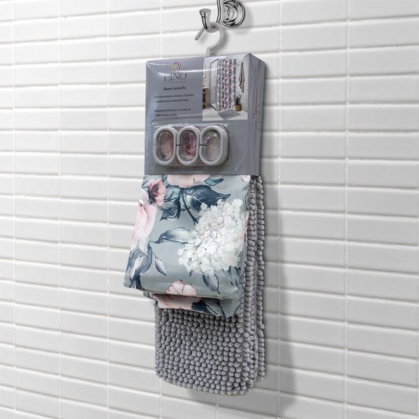 Κουρτίνα Μπάνιου (180x200) Bukketi Lino Home