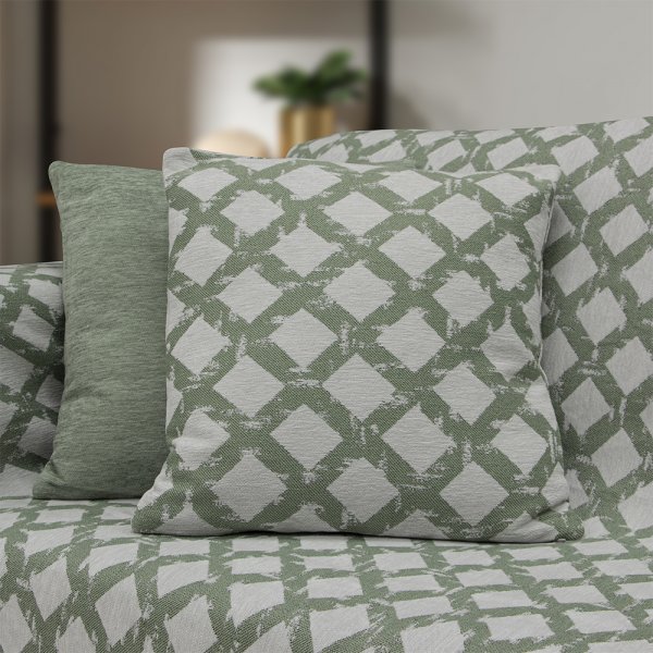 Ριχτάρι Τριθέσιου (180x300) Milto Green Lino Home