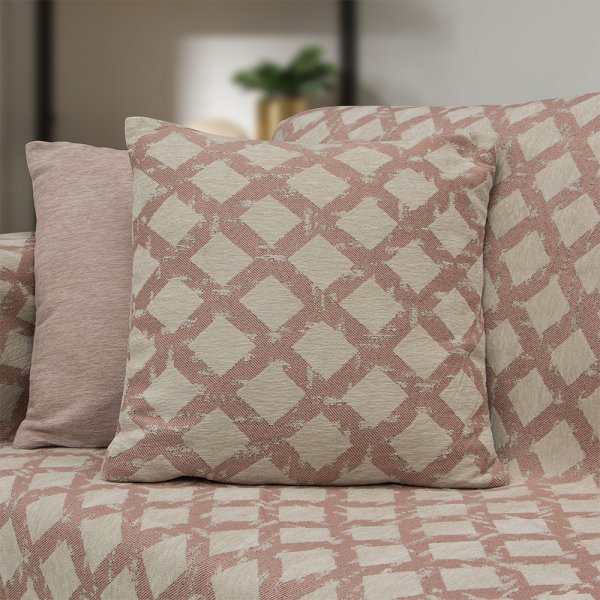 Ριχτάρι Διθέσιου (180x250) Milto Dusty Pink Lino Home