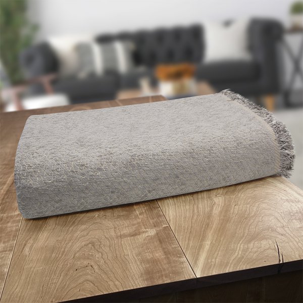 Ριχτάρι Τριθέσιου (180x300) Boxi Light Gray Lino Home