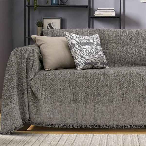 Ριχτάρι Τριθέσιου (180x300) Malta Gray Lino Home