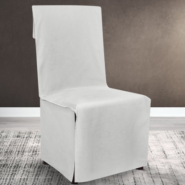 Κάλυμμα Καρέκλας Μονόχρωμο Renas 209 Off White Lino Home