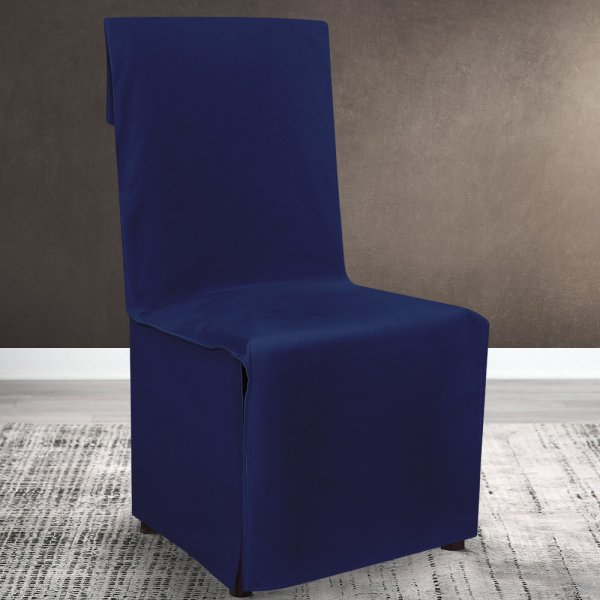 Κάλυμμα Καρέκλας Μονόχρωμο Renas 355 Light Blue Lino Home