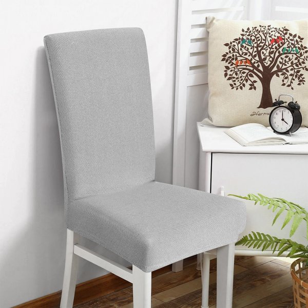 Κάλυμμα Καρέκλας Ελαστικό Elegance Ανοιχτό Γκρι Lino Home