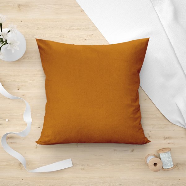 Διακοσμητική Μαξιλαροθήκη Renas 106 Orange Lino Home