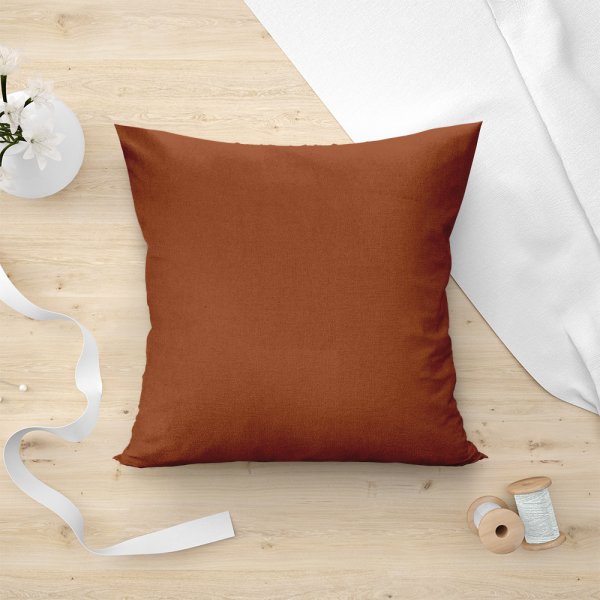 Διακοσμητική Μαξιλαροθήκη Renas 107 Terracotta Lino Home