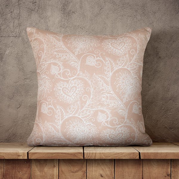 Διακοσμητική Μαξιλαροθήκη Clematis 101 Beige Lino Home