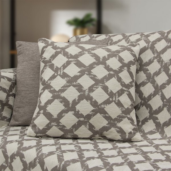 Διακοσμητικό Μαξιλάρι Milto Taupe Lino Home