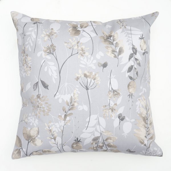 Διακοσμητική Μαξιλαροθήκη (45x45) Botanic Gray Dimeco